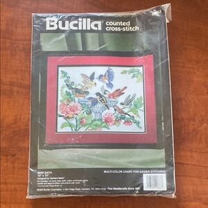 Bucilla Bird Bath Counted Cross-Stitch Kit